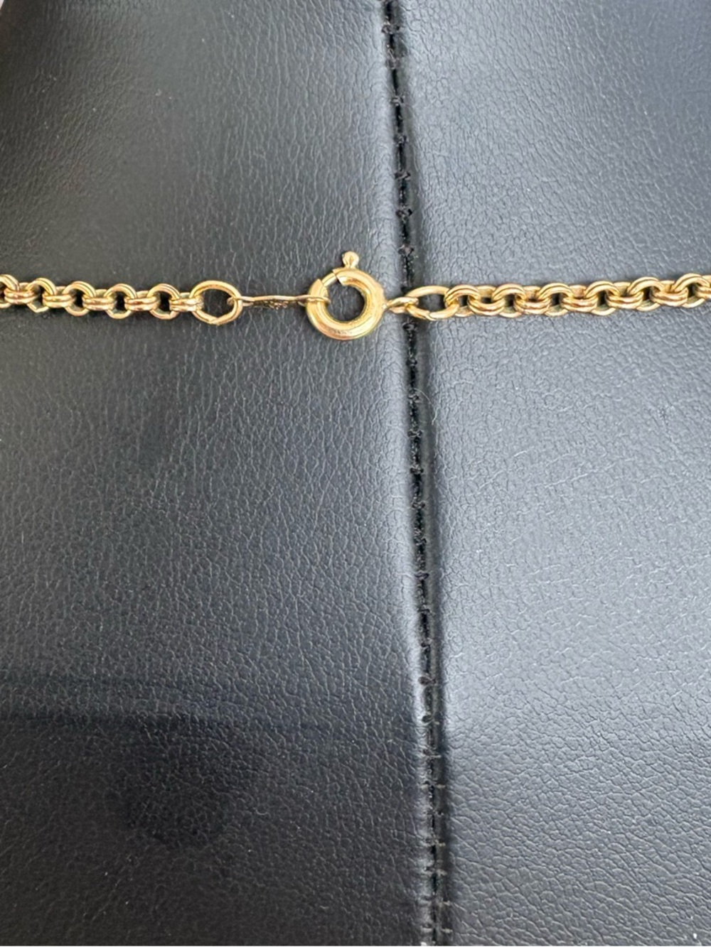 Vintage 1/20 12KGF yellow gold Rollo cable chain link necklace 18" long - Picture 8 of 11
